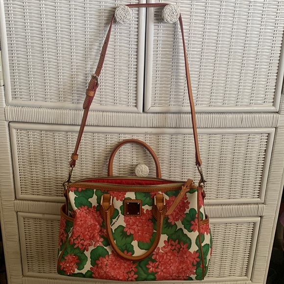 Dooney & Bourke Handbags - Dooney and Bourke Pink Hydrangea Satchel